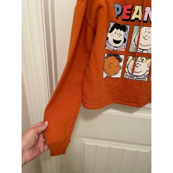 Peanuts Womens Hoodie Long Sleeve Cartoon Characters Print L 60% Cotton 40% Poly - Picture 5 of 10